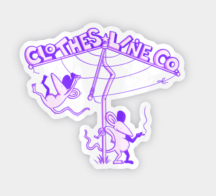 CLOTHESLINE STICKER