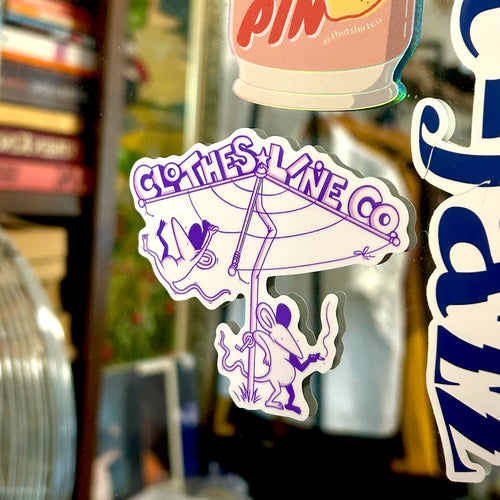 CLOTHESLINE STICKER