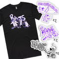 A SHIRT & SOME STICKERS